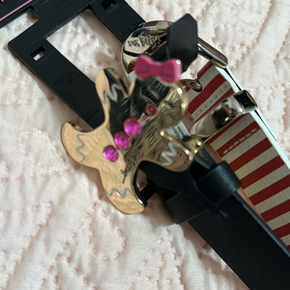 Betsey Johnson 2 for 1 Christmas belts